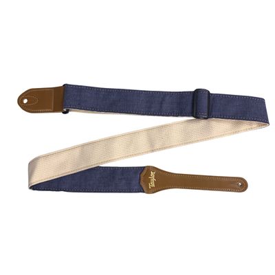 Taylor Vegan Herringbone Hemp Cotton Blue