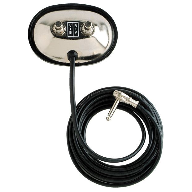 Fender 2-Button Vintage-Style Footswitch: Vibrato / Reverb On/Off with 1/4" Jack