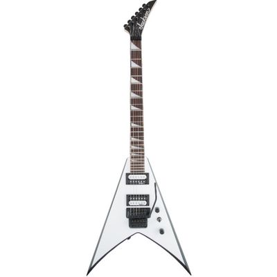 Jackson JS Series King V™ JS32, Amaranth Fingerboard, White with Black Bevels