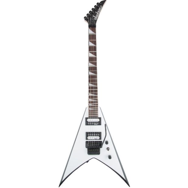 Jackson JS Series King V™ JS32, Amaranth Fingerboard, White with Black Bevels