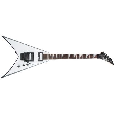 Jackson JS Series King V™ JS32, Amaranth Fingerboard, White with Black Bevels