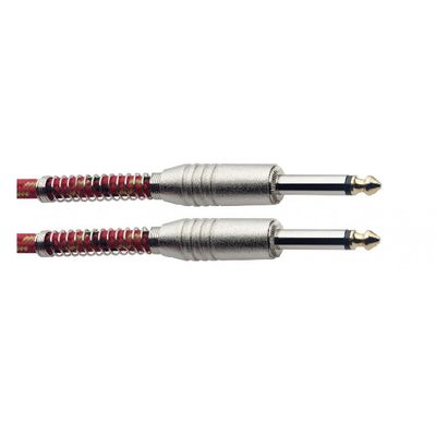 Stagg S-Series Vintage Tweed Style Instrument Cable 6M 20 ft Red