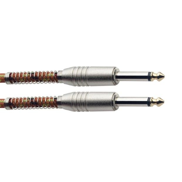 Stagg S-Series Vintage Tweed Style Instrument Cable 3M 10 ft Orange