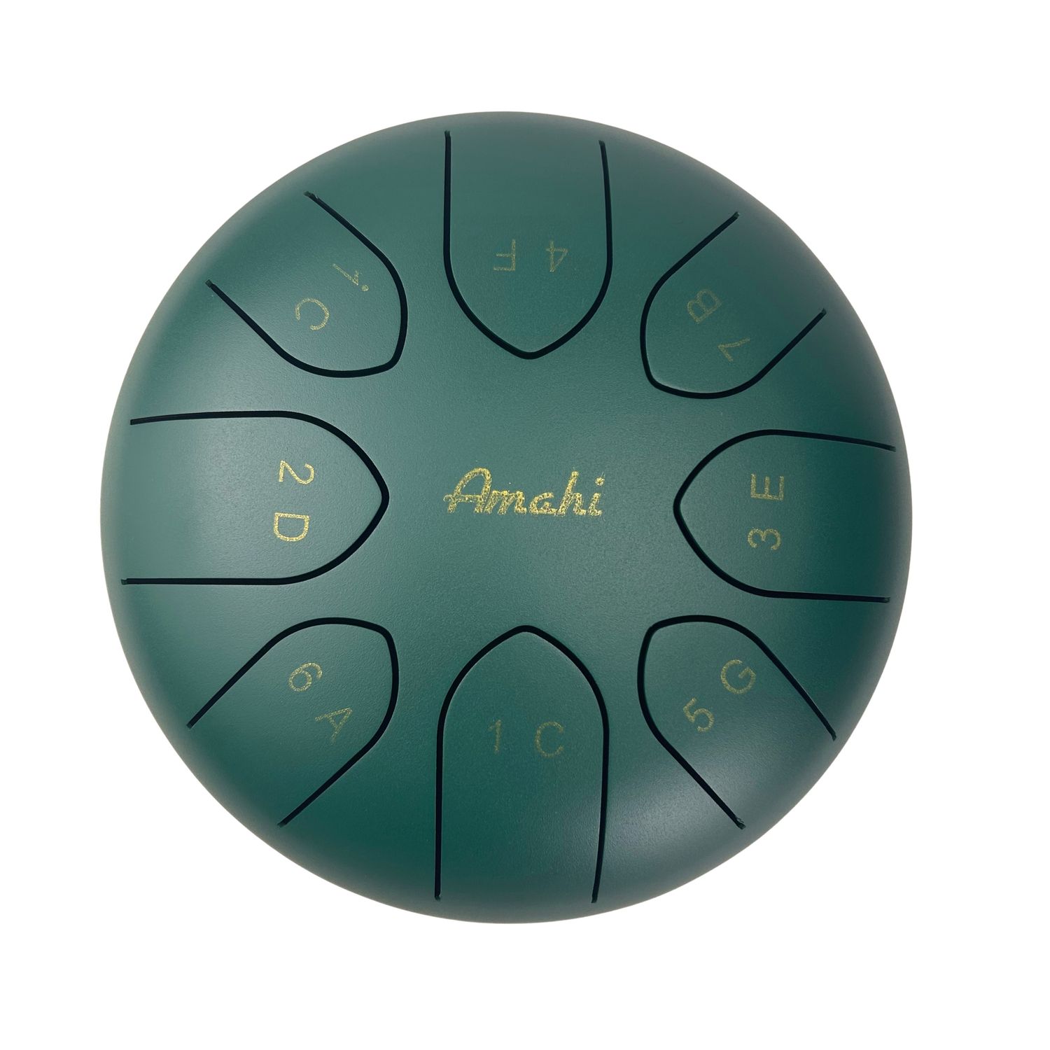 Amahi  8″ Steel Tongue Drum Green