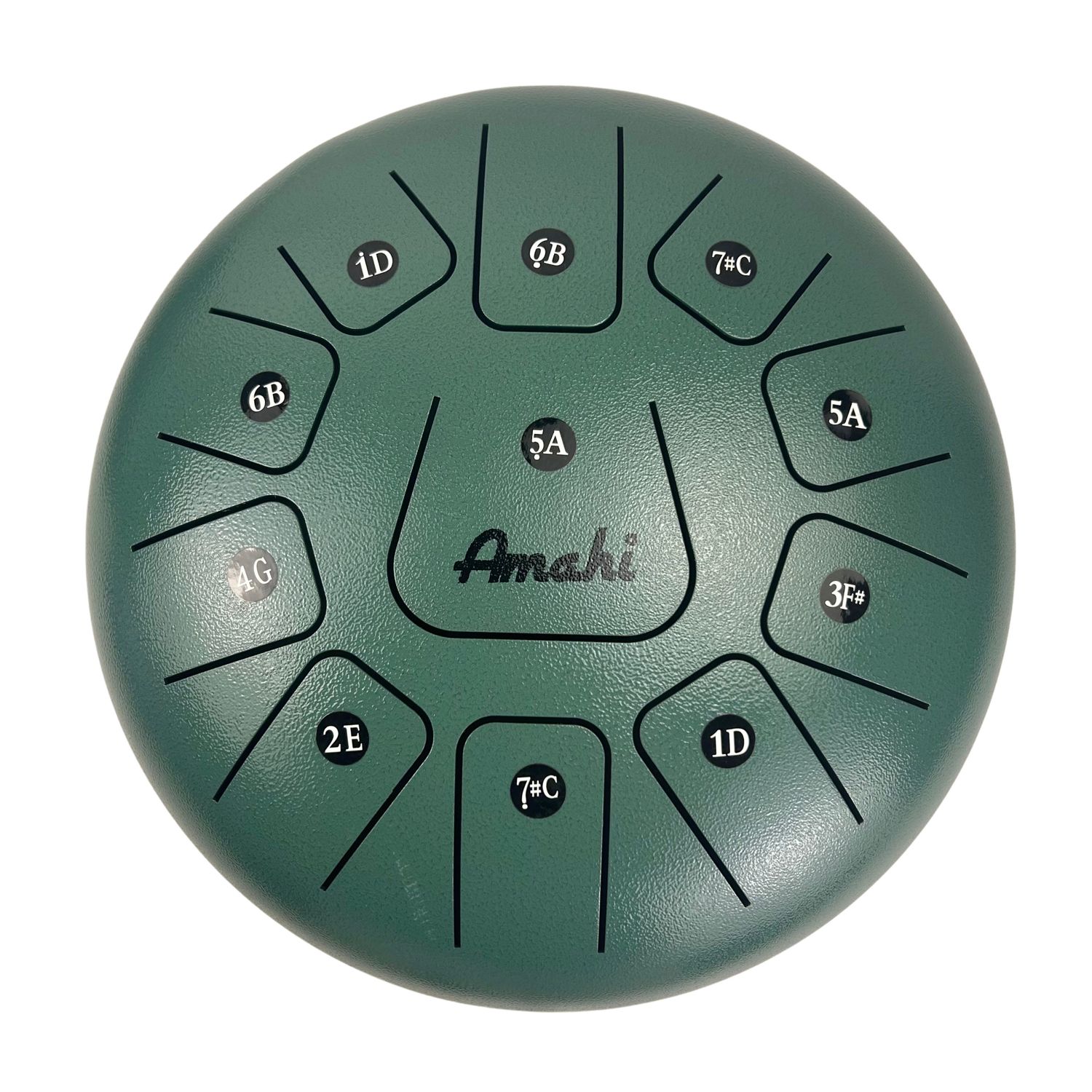 Amahi 12″ Steel Tongue Drum Green