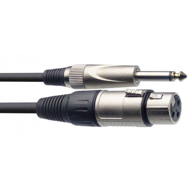 Stagg S-Series Microphone Cable, XLR/jack (f/m), 3 m (10')