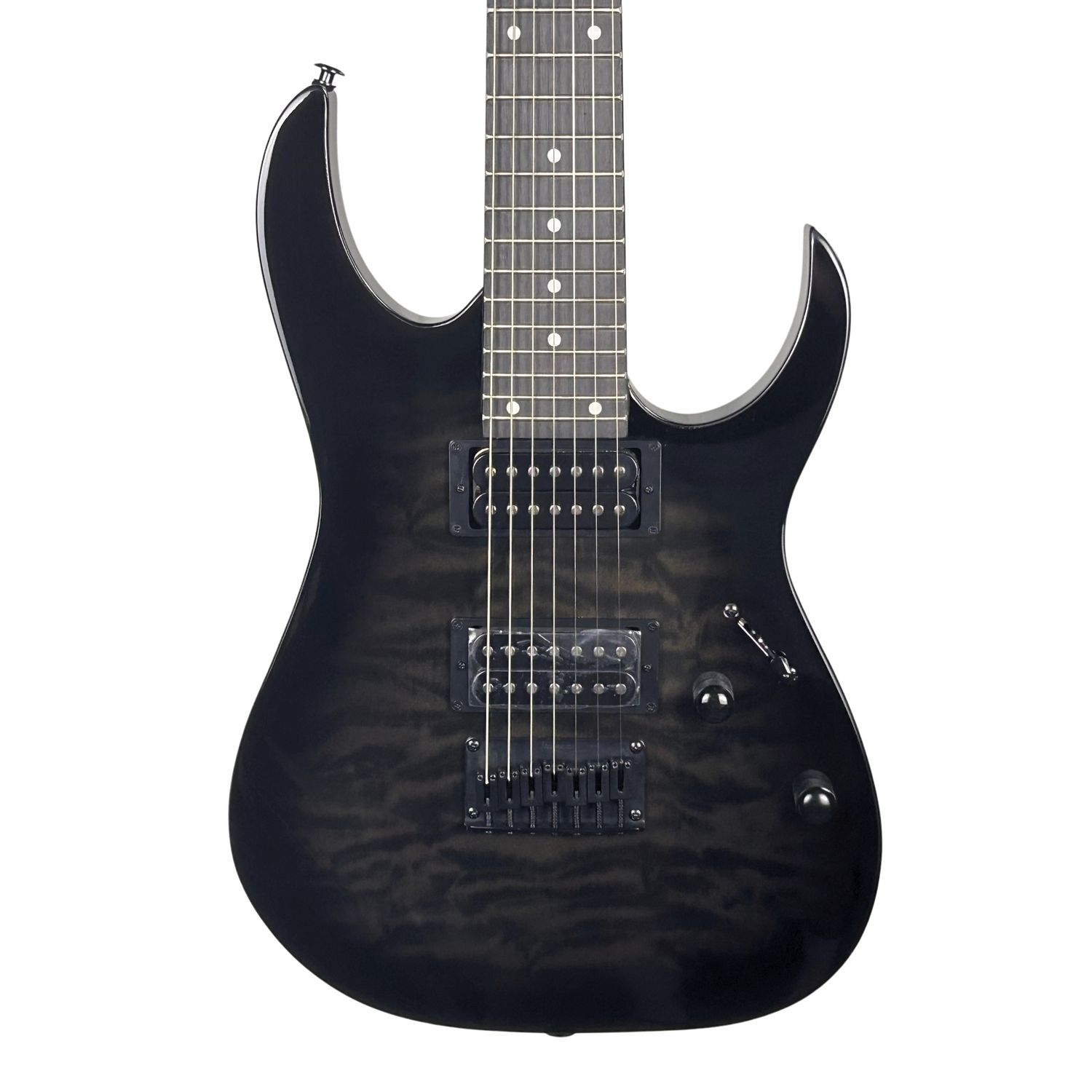 Ibanez GRG7221QA RG Gio Quilted Maple 7-String Transparent Black Sunburst