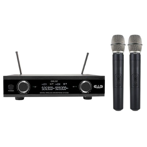 CAD GXLD2HH Digital Dual Channel Wireless System Dual Handheld Microphone System