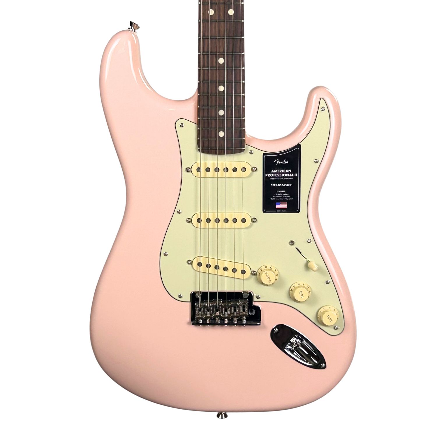 Fender Limited Edition American Professional II Stratocaster, Rosewood Fingerboard, Shell Pink