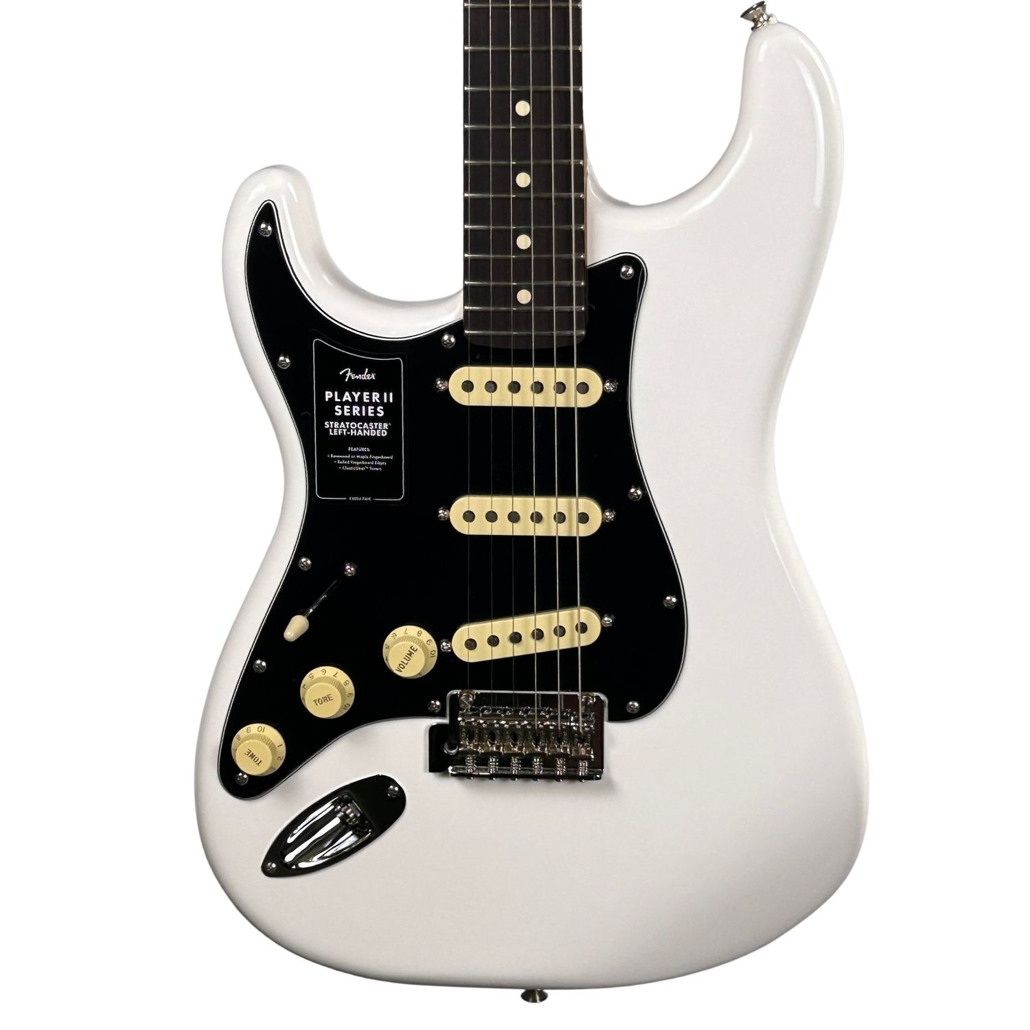Fender Player II Stratocaster Left-Hand, Rosewood Fingerboard, Polar White