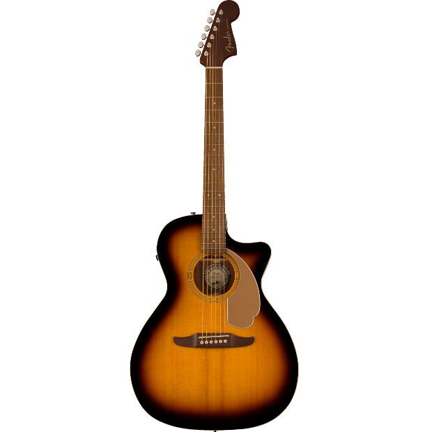 Fender Newporter Player, Walnut Fingerboard, Gold Pickguard, Sunburst
