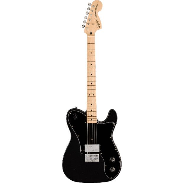 Squier Paranormal Esquire® Deluxe, Maple Fingerboard, Black Pickguard, Metallic Black