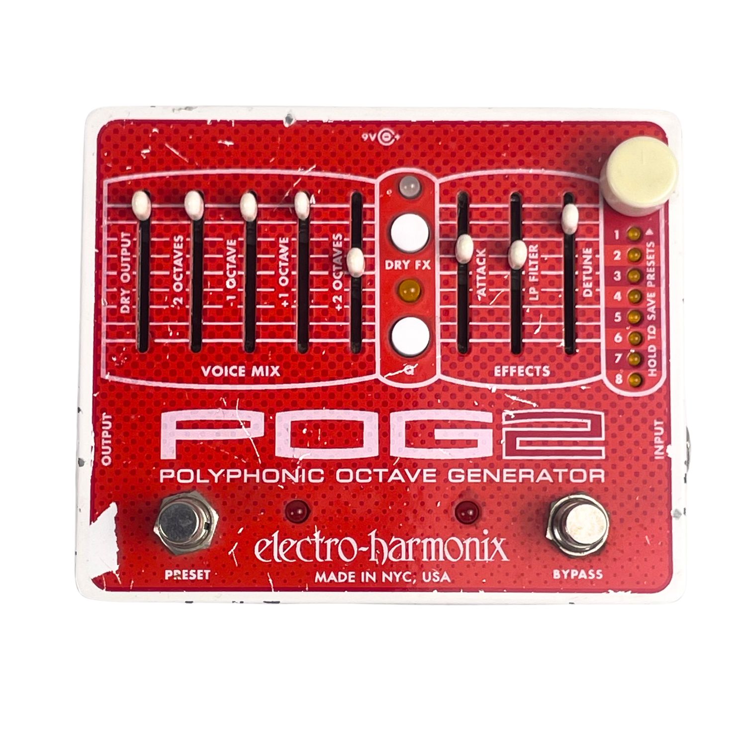 Electro-Harmonix POG2 Polyphonic Octave Generator Pedal (used)
