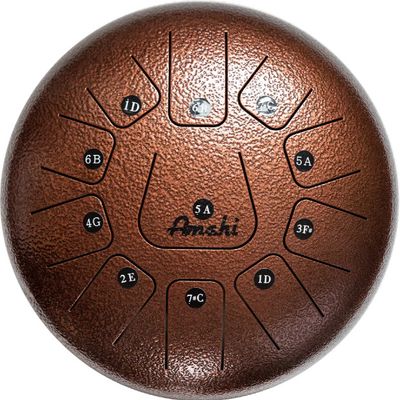 Amahi 12″ Steel Tongue Drum Bronze