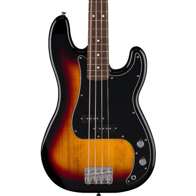 Fender Standard Precision Bass®, Laurel Fingerboard, Black Pickguard, 3-Color Sunburst