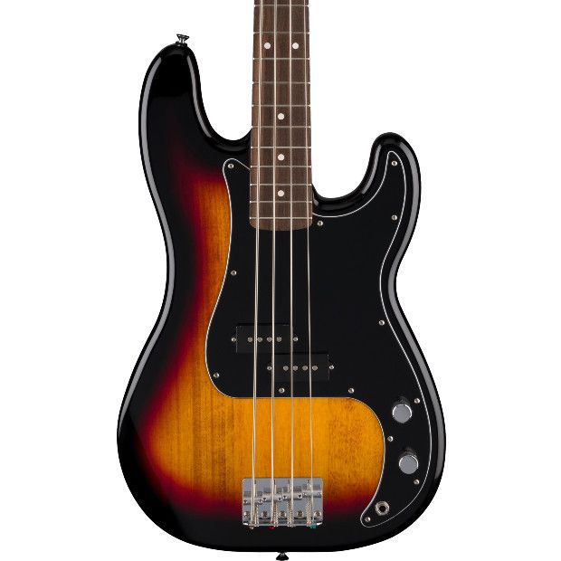 Fender Standard Precision Bass®, Laurel Fingerboard, Black Pickguard, 3-Color Sunburst