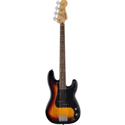 Fender Standard Precision Bass, Laurel Fingerboard, Black Pickguard, 3-Color Sunburst