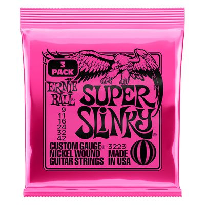 Ernie Ball 3223 Super Slinky 3 Pk - 9-42 Gauge