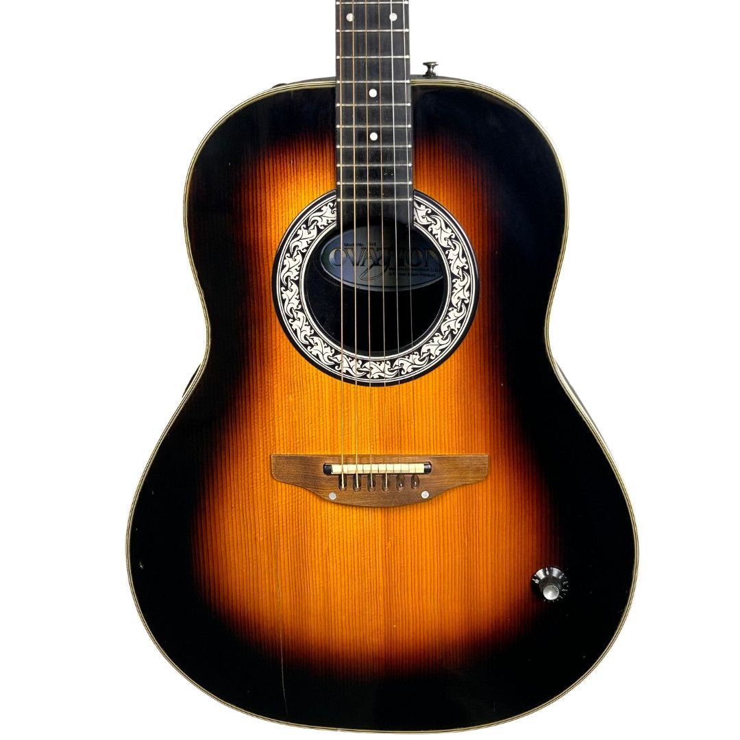 1982 Ovation 1639 Natural Sunburst Acoustic/Electric Guitar w/Case (Used)