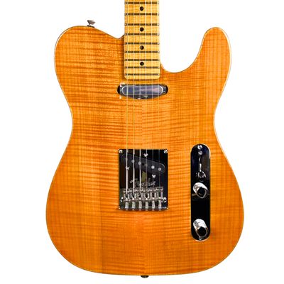 Fender American Select Series Carved Top Maple Telecaster Amber W/OHSC