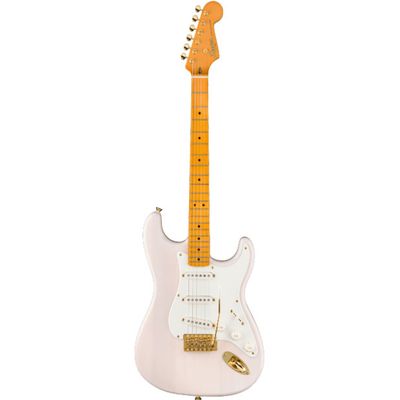 Squier FSR Classic Vibe '50s Stratocaster, Maple Fingerboard, Parchment Pickguard, Gold Hardware, White Blonde