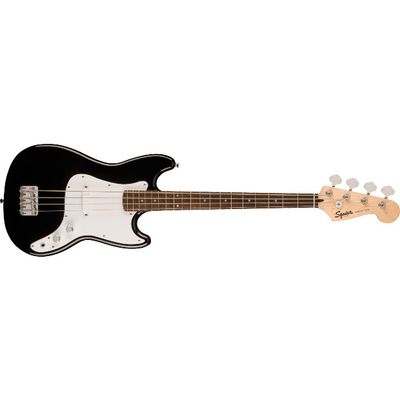 Squier Sonic Bronco Bass, Laurel Fingerboard, White Pickguard, Black