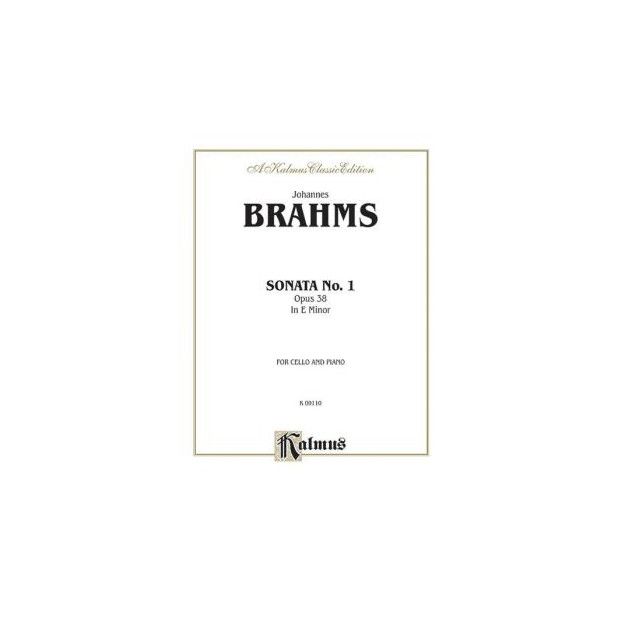 Sonata No. 1 in E Minor, Opus 38 Cello and Piano