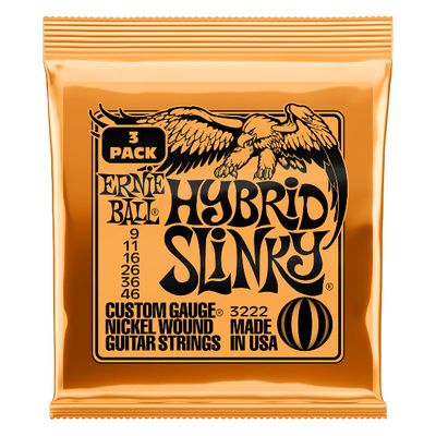 Ernie Ball 3222 Hybrid Slinky 3 Pk - 9-46 Gauge