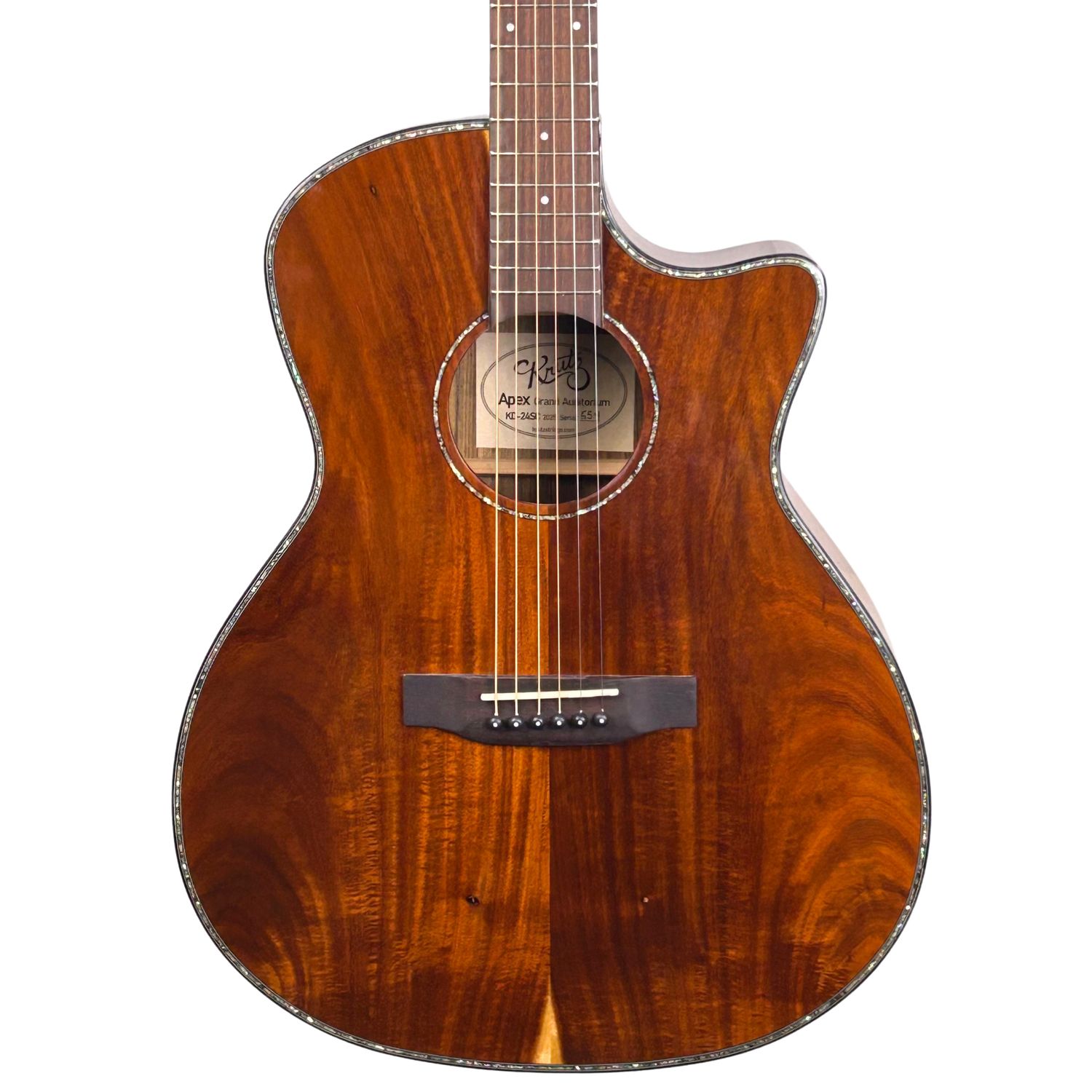 Krutz Koa Apex Grand Auditorium 6-String Guitar - 554