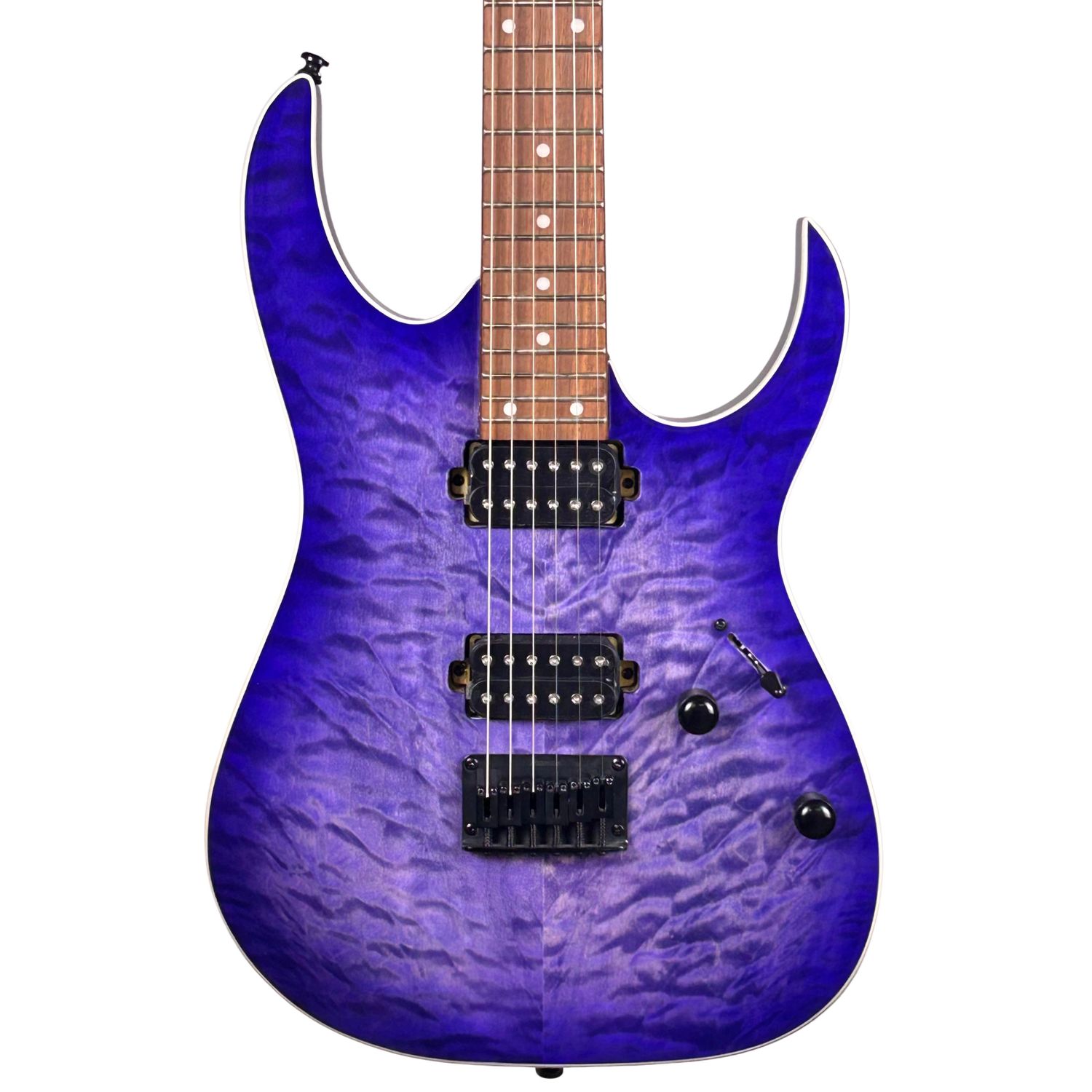 Ibanez RG Standard Series RG421QM Cerulean Blue Burst