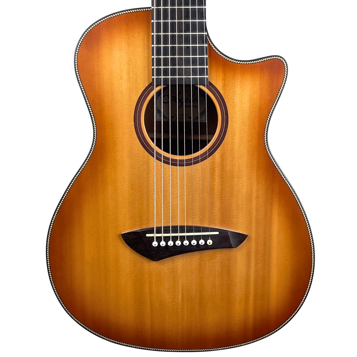 Agile Renaissance 8-String Single Scale Sunburst Acoustic Guitar W/HSC (Used)