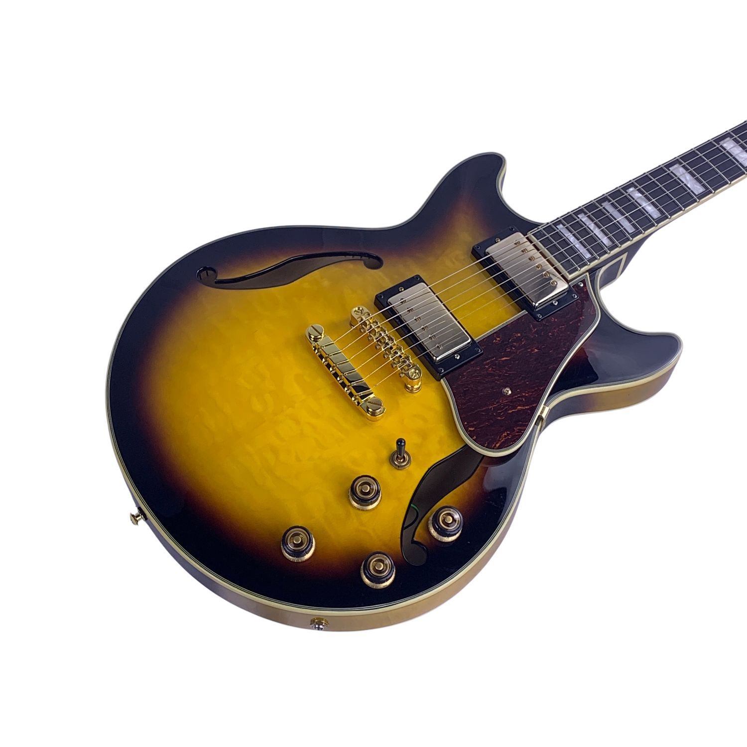 Ibanez AM93-QM-AYS Expressionist Semi-Hollow Acoustic Guitar (Used)