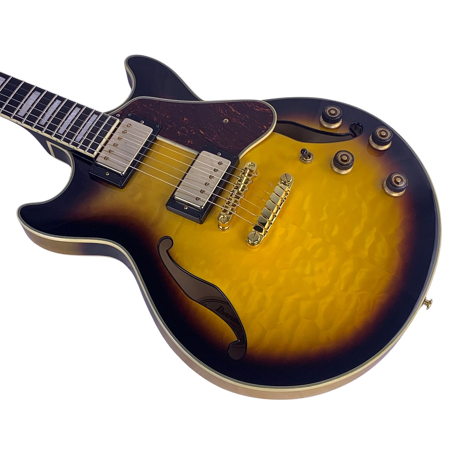 Ibanez AM93-QM-AYS Expressionist Semi-Hollow Acoustic Guitar (Used)