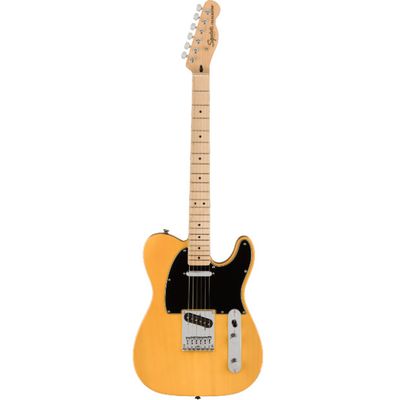 Squier Affinity Series Telecaster, Maple Fingerboard, Black Pickguard, Butterscotch Blonde
