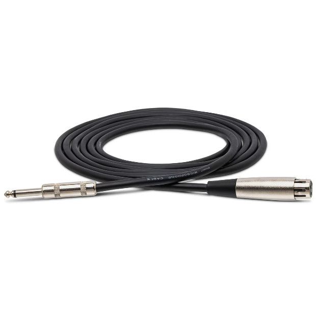 Hosa MCH-125 Hi-Z Microphone Cable XLR3F to 1/4" TS 25 ft