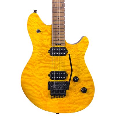 EVH Wolfgang WG Standard Quilted Top w/Baked Maple Neck - Transparent Amber (Used)