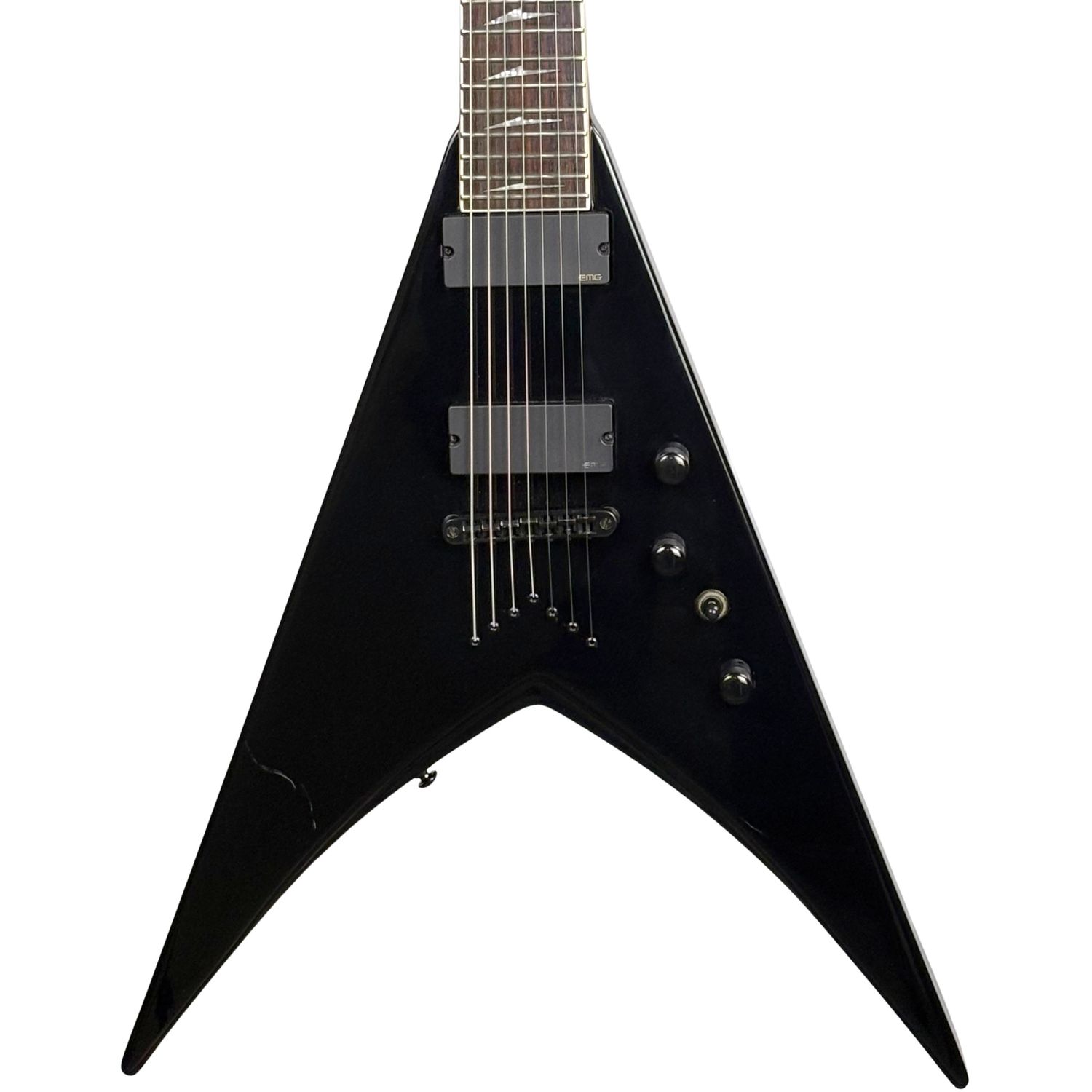 ESP LTD V-407B Baritone 7-String Guitar Black (Used)