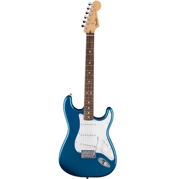Fender Standard Stratocaster, Laurel Fingerboard, White Pickguard, Aqua Marine Metallic