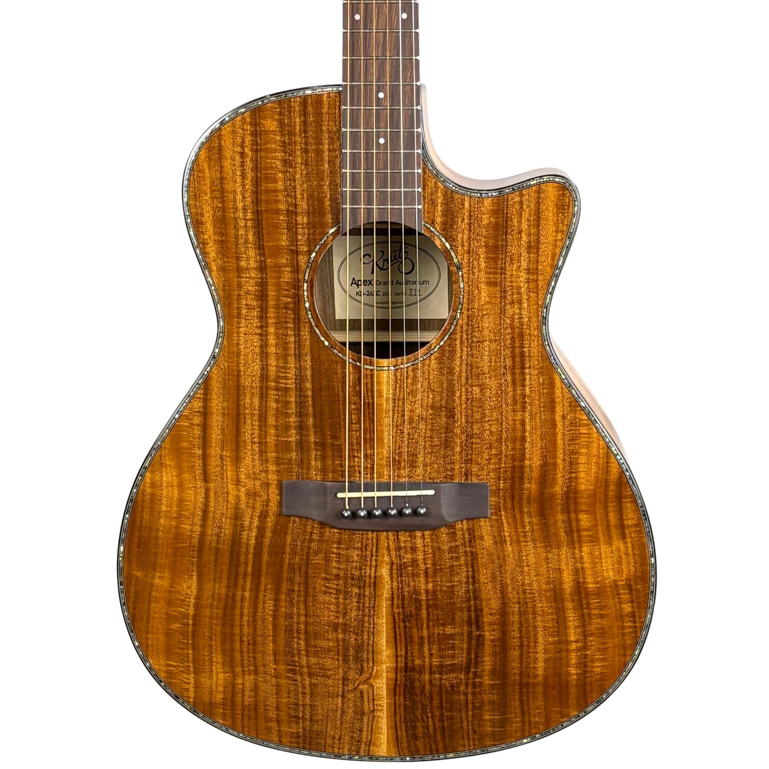 Krutz Koa Apex Grand Auditorium 6-String Guitar - 379