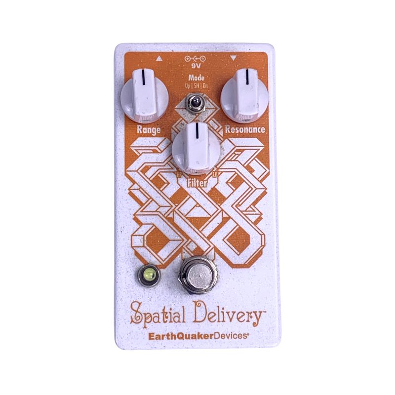 EarthQuaker Devices Spatial Delivery White Sparkle / Orange Pedal (Used)