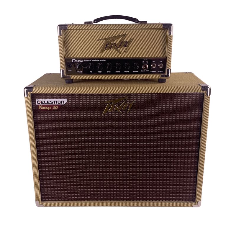 Peavey Classic 20 Head & Peavey 112-C 1X12 Cabinet Tweed (Used)