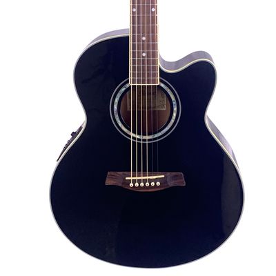 Ibanez AEL10E Cutaway Acoustic-Electric Guitar Gloss Black (used)
