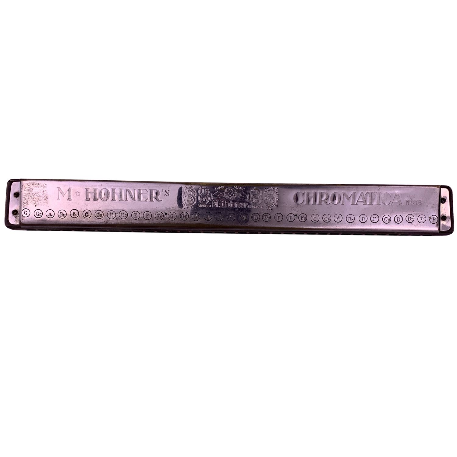 Vintage M Hohner's Chromatica No 263 Orchestral Harmonica 1950s (Used)