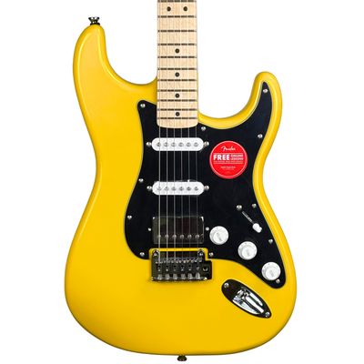 Squier FSR Affinity Stratocaster HSS Graffiti  Yellow Electric Guitar