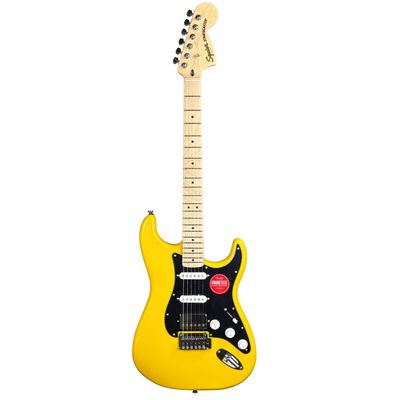 Squier FSR Affinity Stratocaster HSS Graffiti  Yellow Electric Guitar