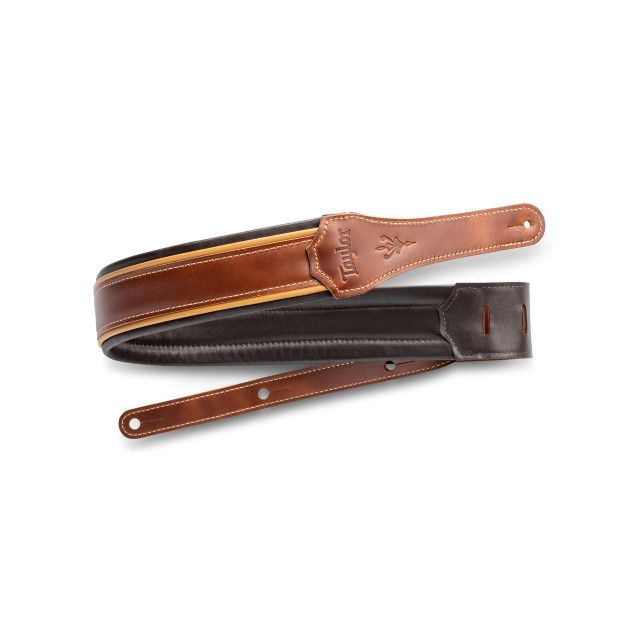 Taylor Century 2.5&quot; Leather Medium Brown Guitar Strap