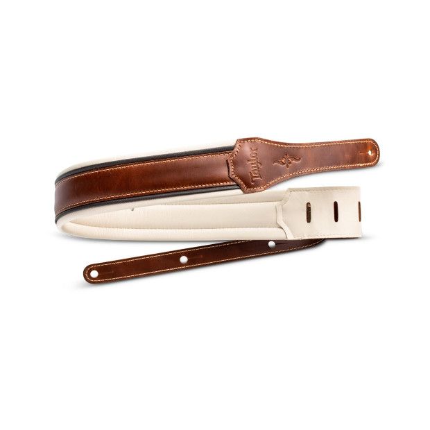 Taylor Renaissance 2.5&quot; Leather Medium Brown Guitar Strap