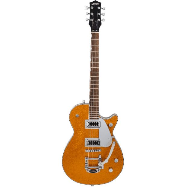 Gretsch G5230T Electromatic® Sparkle Jet™ FT Single-Cut with Bigsby®, Laurel Fingerboard, Gold Sparkle