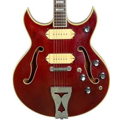 1960s Standel 510-C Cherry Hollow Body Electric Guitar W/OHSC (Used)