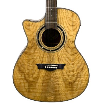 Dean Exotica Quilted Ash Acoustic-Electric–Gloss Natural-Lefty - 4942